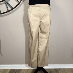 J.Crew Womens Pants Petite 10P NWT Tan Khaki Single Pleat Trouser